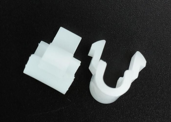 Customized Plastic Injection Molding Products 5mm White Plastic U Clamp