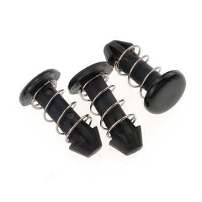 Remaches de resorte de nailon de plástico negro para computadora