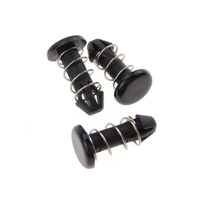 Remaches de resorte de nailon de plástico negro para computadora