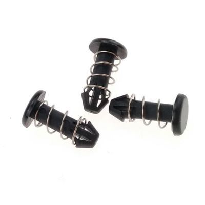 Remaches de resorte de nailon de plástico negro para computadora