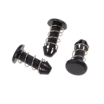 Remaches de resorte de nailon de plástico negro para computadora