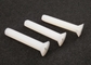 Flat Head White Nylon Screw M6 Cross Recessed Plastic Fastener